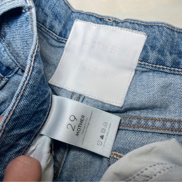 MOTHER- The Huffy Flood Jeans Light Wash Wicked Size 29 90s Vintage Style - Picture 8 of 9